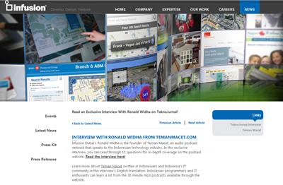 Interview with Ronald Widha from TemanMacet.com